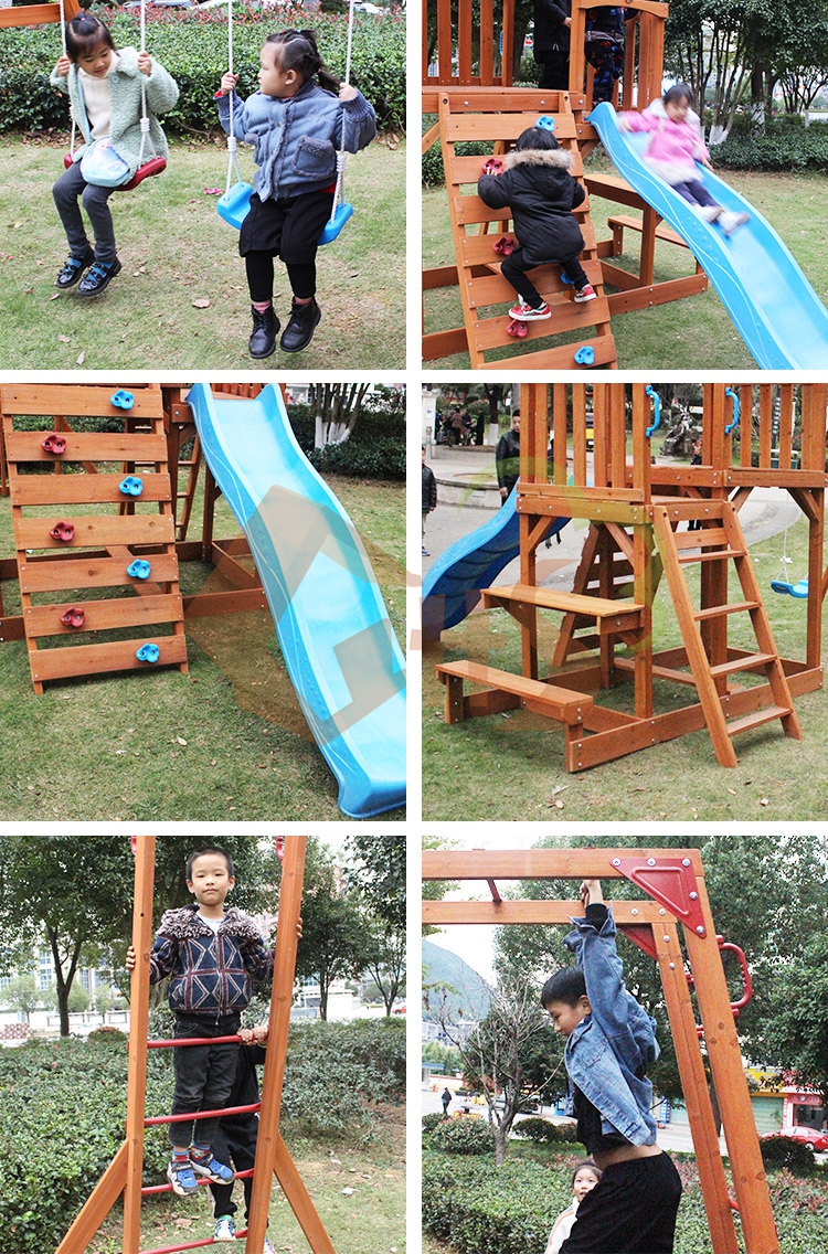 C662 swing slide monkey bar set playground