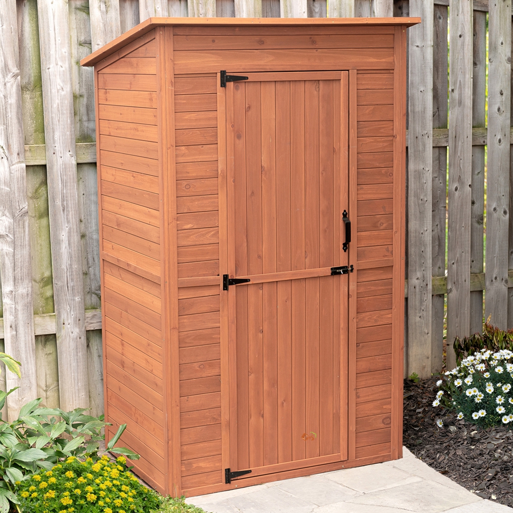 Outdoor Storage Shed Garden Wooden Storage with Single Door (1)