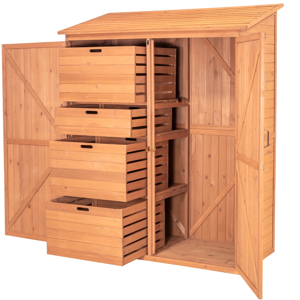 Wooden Storage garden shd (3)