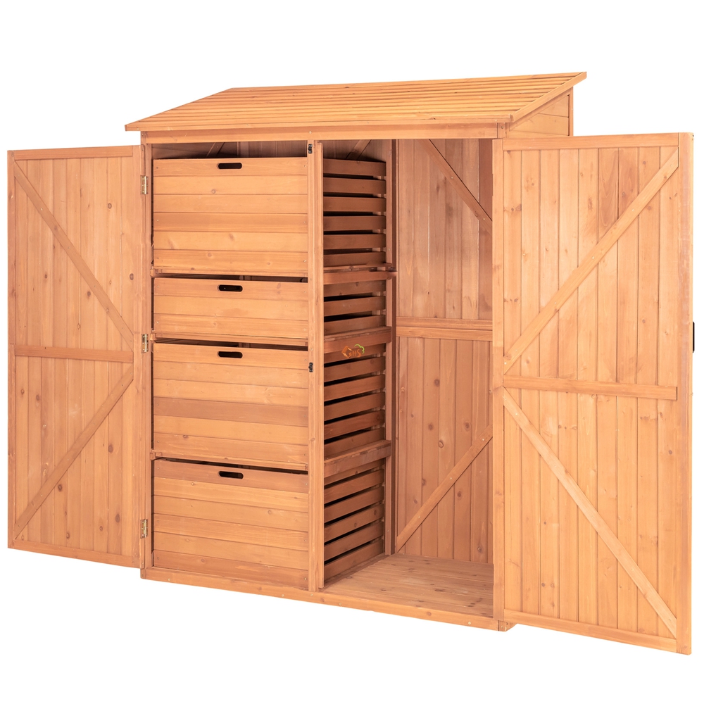 Wooden Storage garden shd (4)