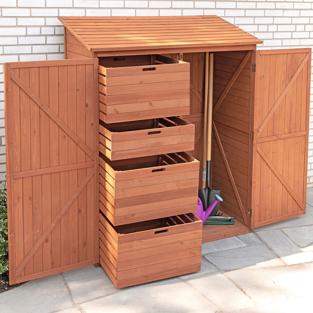 Wooden Storage garden shd (7)