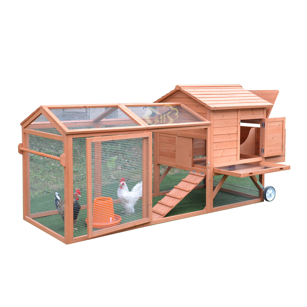 chicken coop with laying box