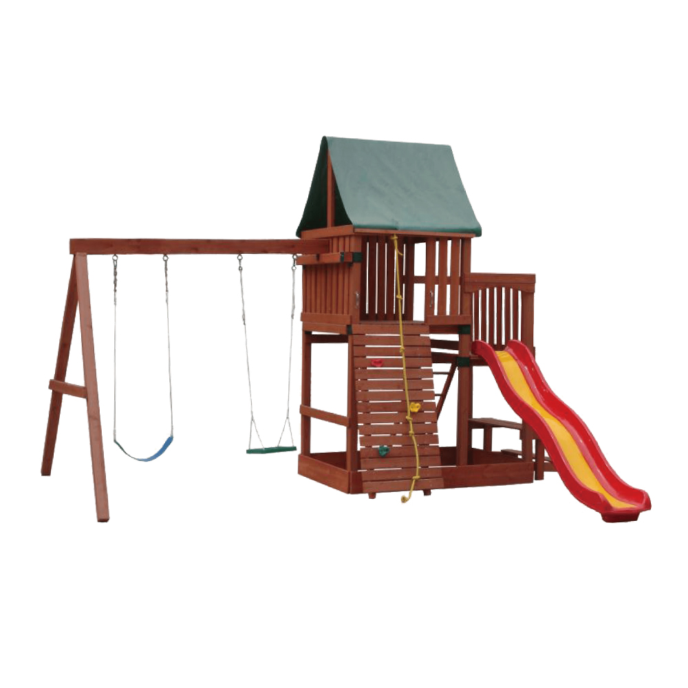 swing and slide play set